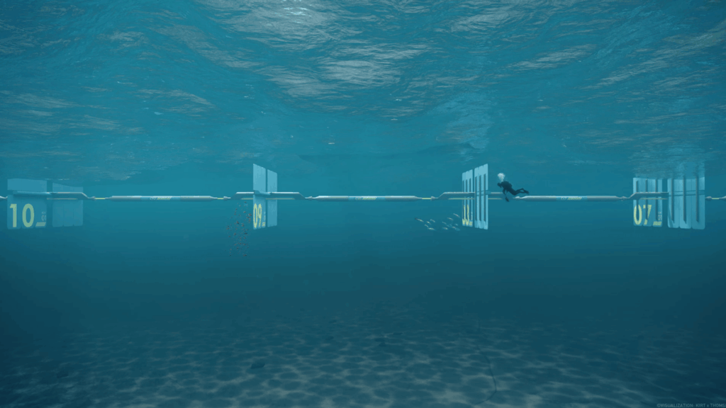 Eco-Friendly Ways of Generating Energy. The structure does not disturb local marine life. They even settle near it. Image: New Atlas. Photo.