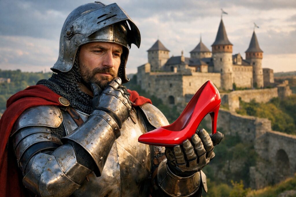 Who Actually Invented Heels and Why. They Were Not Invented by Women. Heeled shoes appeared as far back as Ancient Egypt and were then used for a long time in the Middle Ages.