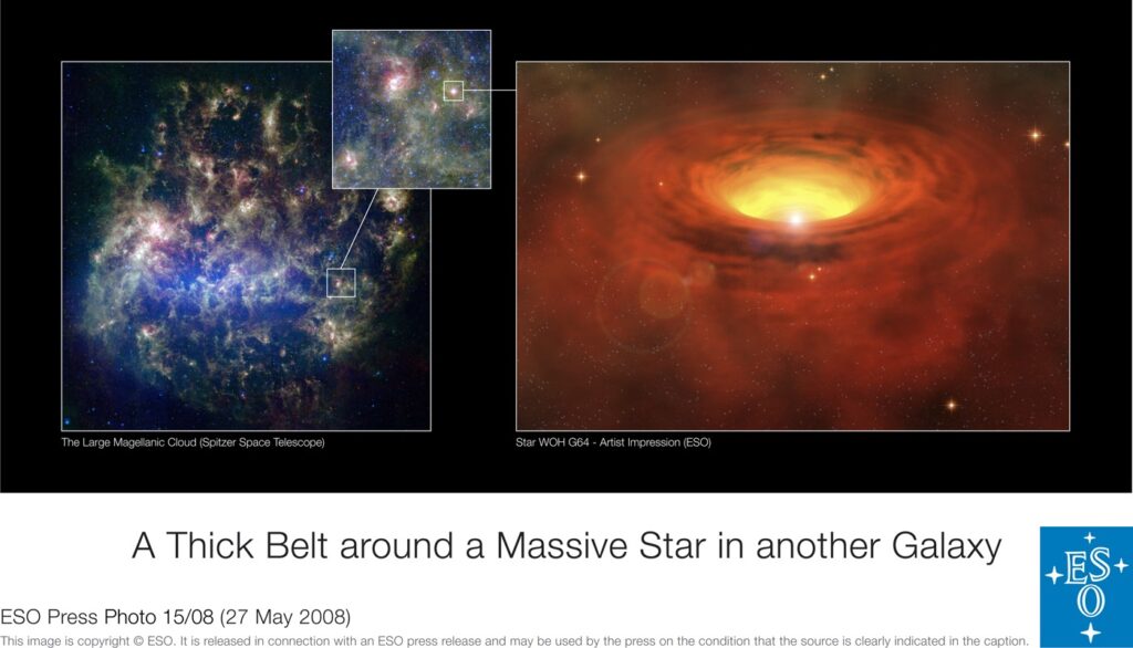 What Is WOH G64 and Why Is This Star Special. Star WOH G64. Image source: wikipedia.org. Photo.