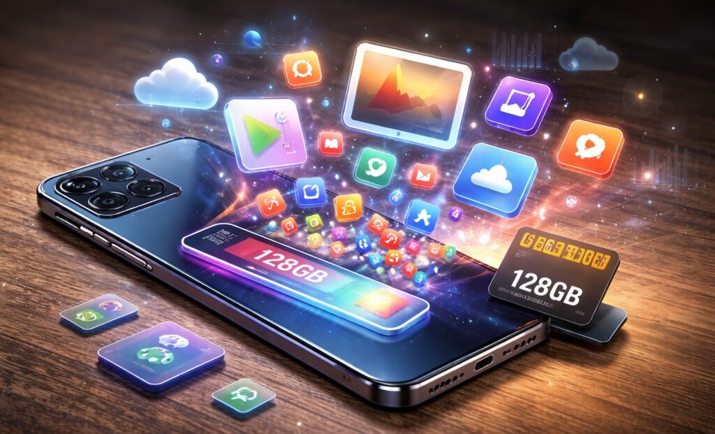 Is 128 GB of Storage Enough for a Smartphone in 2026? Enough, or better to go straight for 256 GB? Photo.