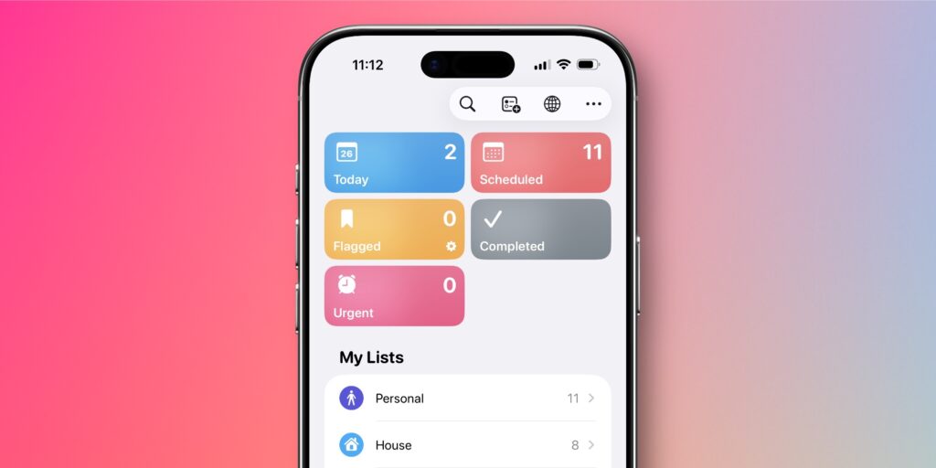 Reminders on iPhone in iOS 26.4 — What's New and How Urgent Tasks Work. A new list appeared in Reminders. Image: 9to5mac.com.