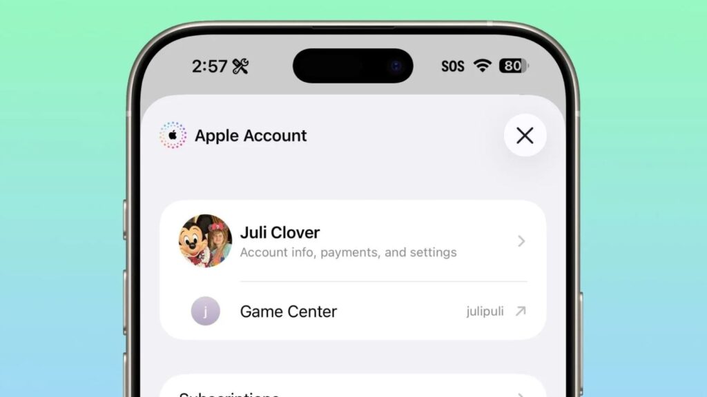 The App Store and Apple Account design has slightly changed