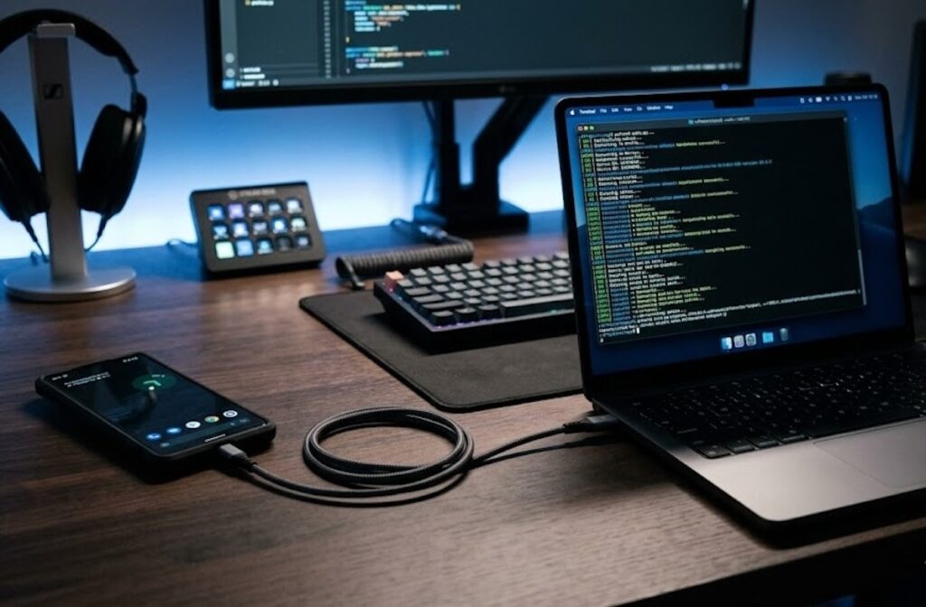 Installing apps on Android is possible not only from Google Play, but also via a computer. Photo.
