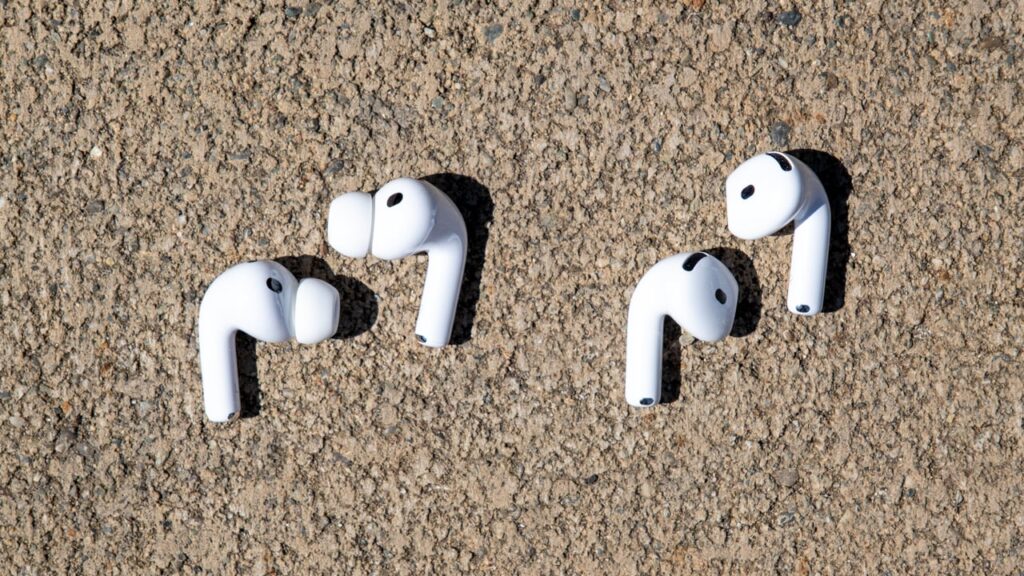 How AirPods 4 Differ from AirPods Pro 3. The form factor is completely different. The Pros are in-ear, while the regular AirPods 4 are earbuds. Image: pcmag.com. Photo.
