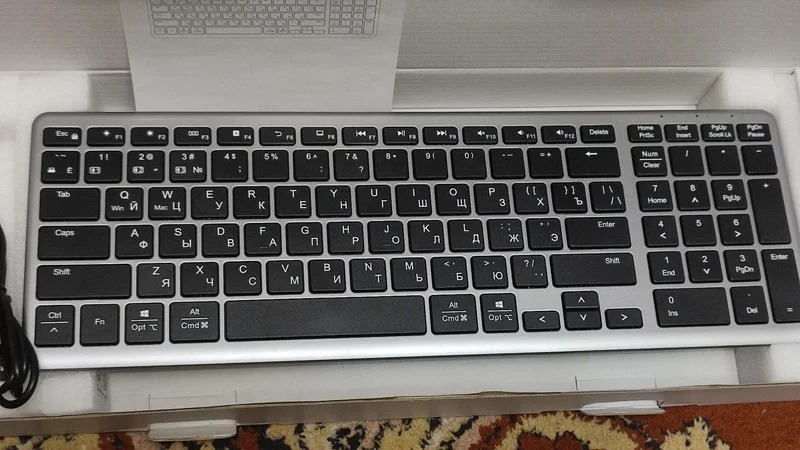 The keyboard is even compatible with Mac