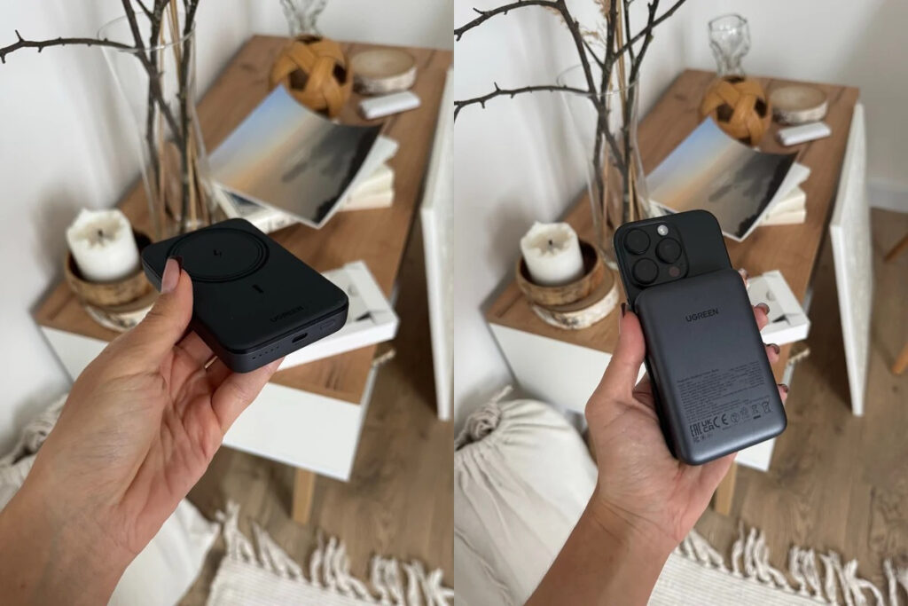 Just snap it on and charge wirelessly