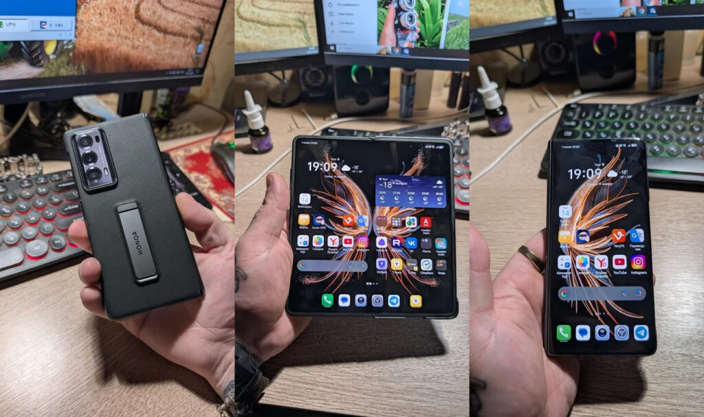 Honor Magic V2 16/512 GB — an affordable foldable smartphone. One of the most affordable ways to try foldable devices. Photo.
