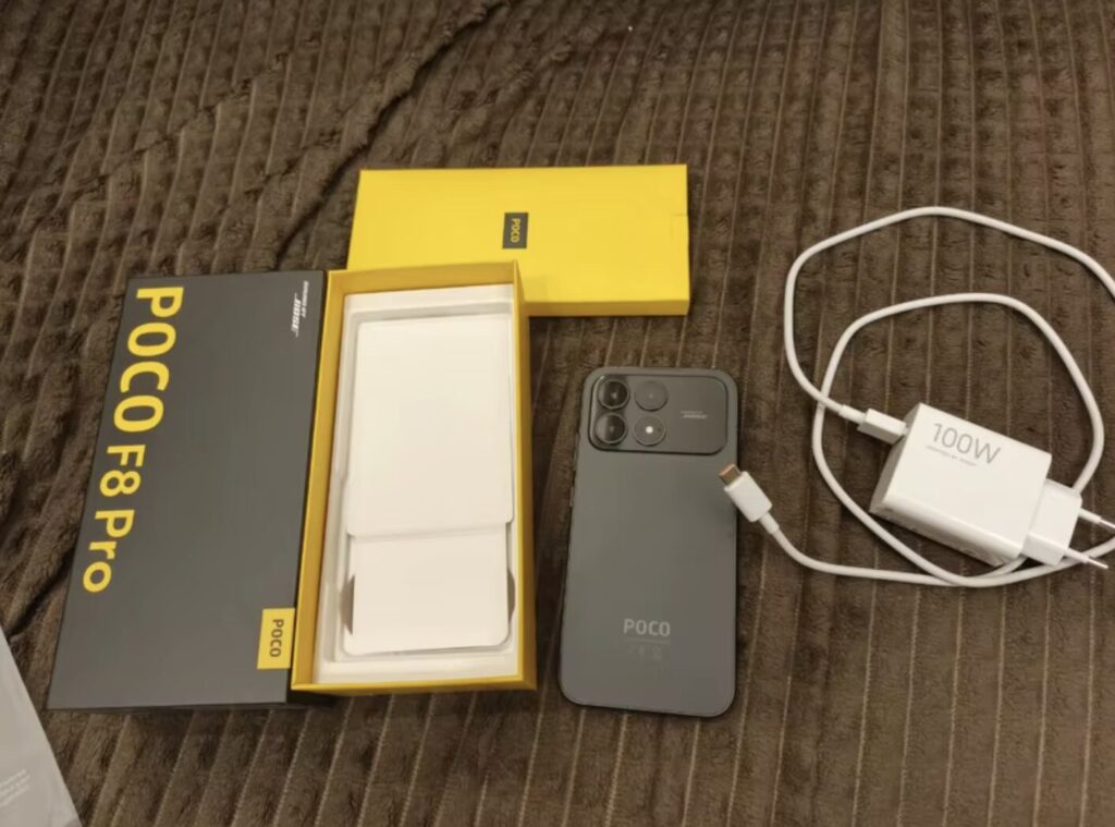 Powerful POCO F8 Pro on sale. A case is even included in the package. Photo.
