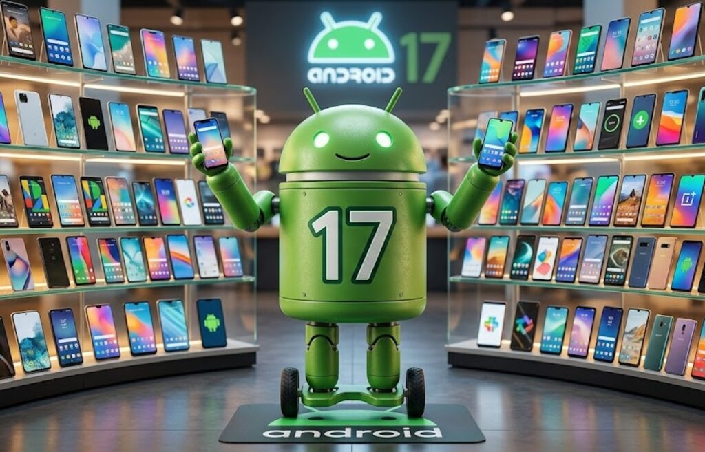 Android 17 is now available to a large number of users with various smartphones. Photo.