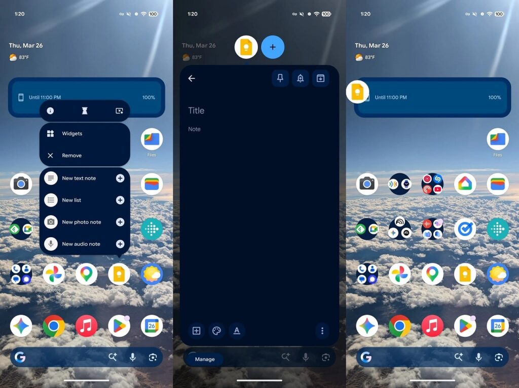 Now any apps can be opened in bubbles. Photo.