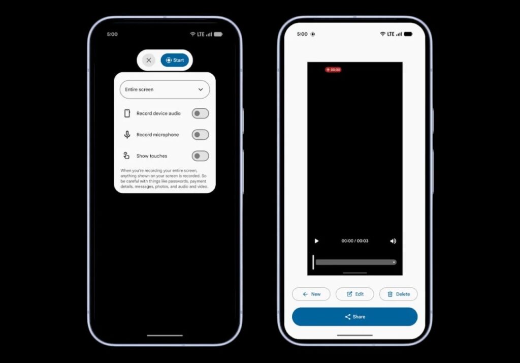 This is what screen recording looks like now. Photo.
