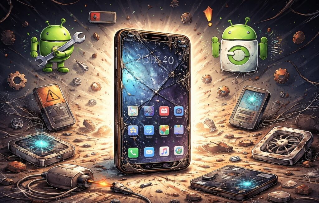 What happens to a smartphone after 2 years of Android updates. Will the smartphone get worse or better after a couple of years of updates? What happens to a smartphone after 2 years of Android updates. Will the smartphone get worse or better after a couple of years of updates? Photo.