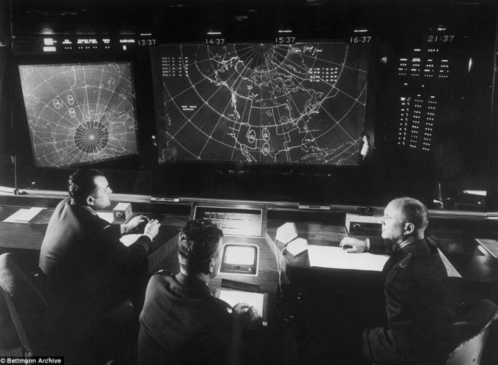 NORAD Command Center. Image source: dailymail.co.uk. Photo.