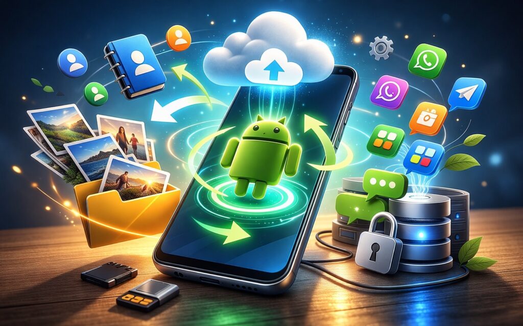 How to Set Up a Backup on Android: Contacts, Photos, Apps, Chats. A backup is essential before a factory reset and beyond. How to Set Up a Backup on Android: Contacts, Photos, Apps, Chats. A backup is essential before a factory reset and beyond. Photo.