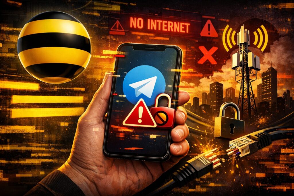 They say Beeline is jamming internet because of Telegram