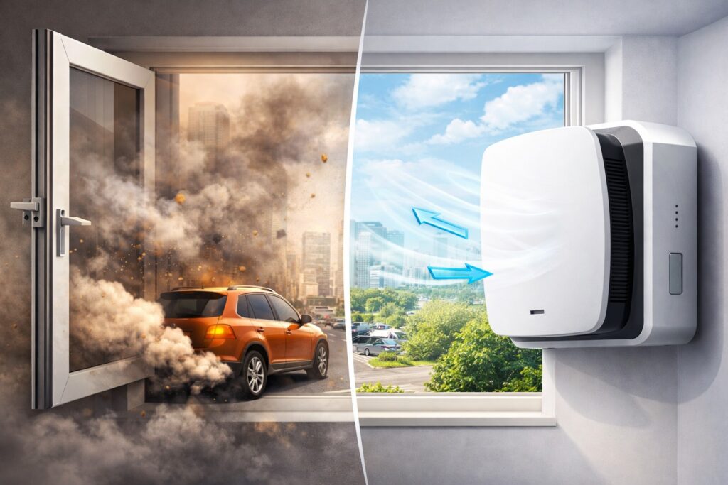 Why You Need a Breezer in a Big City and How It's Better Than an Open Window. A breezer will save you from virtually all air problems in megacities. Why You Need a Breezer in a Big City and How It's Better Than an Open Window. A breezer will save you from virtually all air problems in megacities. Photo.
