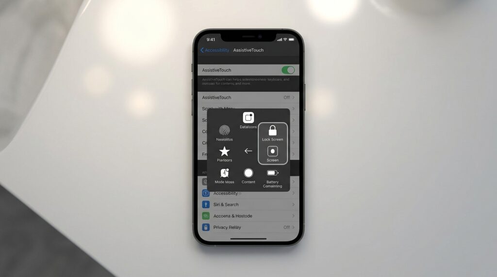 AssistiveTouch allows you to lock and unlock iPhone without using physical buttons