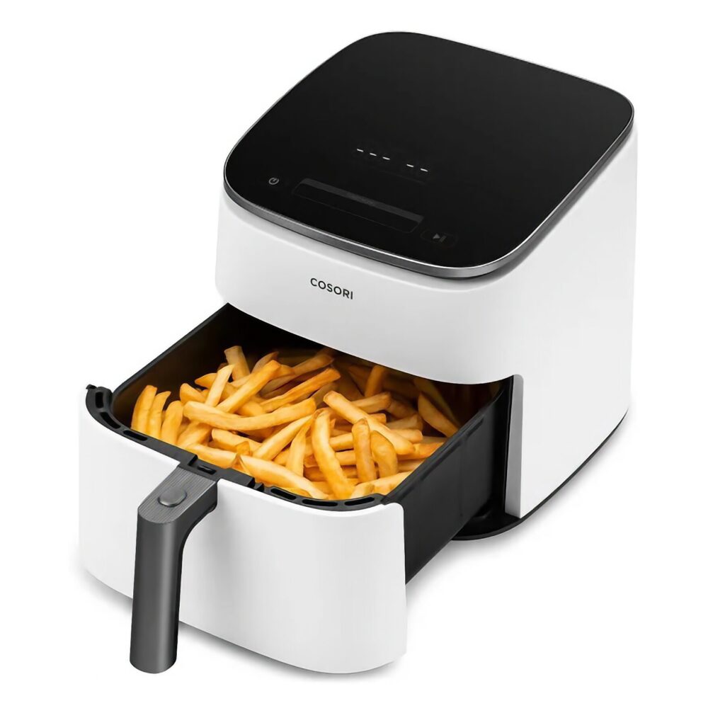 COSORI DC601 cooks dinner in 20 minutes. The perfect gadget for fried potato fans. Image: Cosori. Photo.