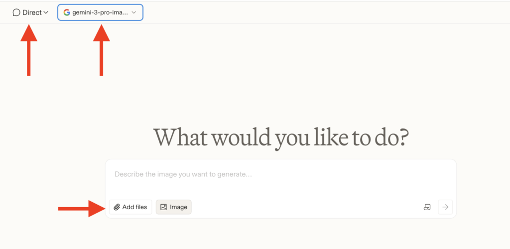 Make sure to check the settings at the top, then upload your photos and paste the prompt