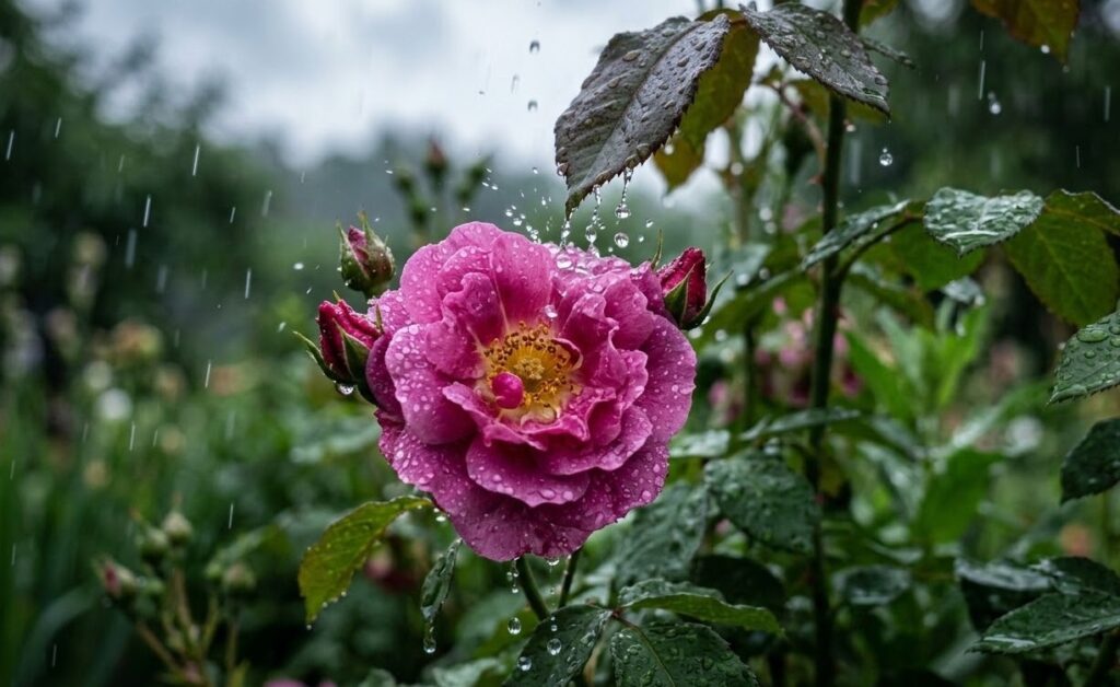 Why Allergies Can Get Worse After Rain. Rain presses pollen to the ground but doesn't solve the problem completely or for long. Why Allergies Can Get Worse After Rain. Rain presses pollen to the ground but doesn't solve the problem completely or for long. Photo.
