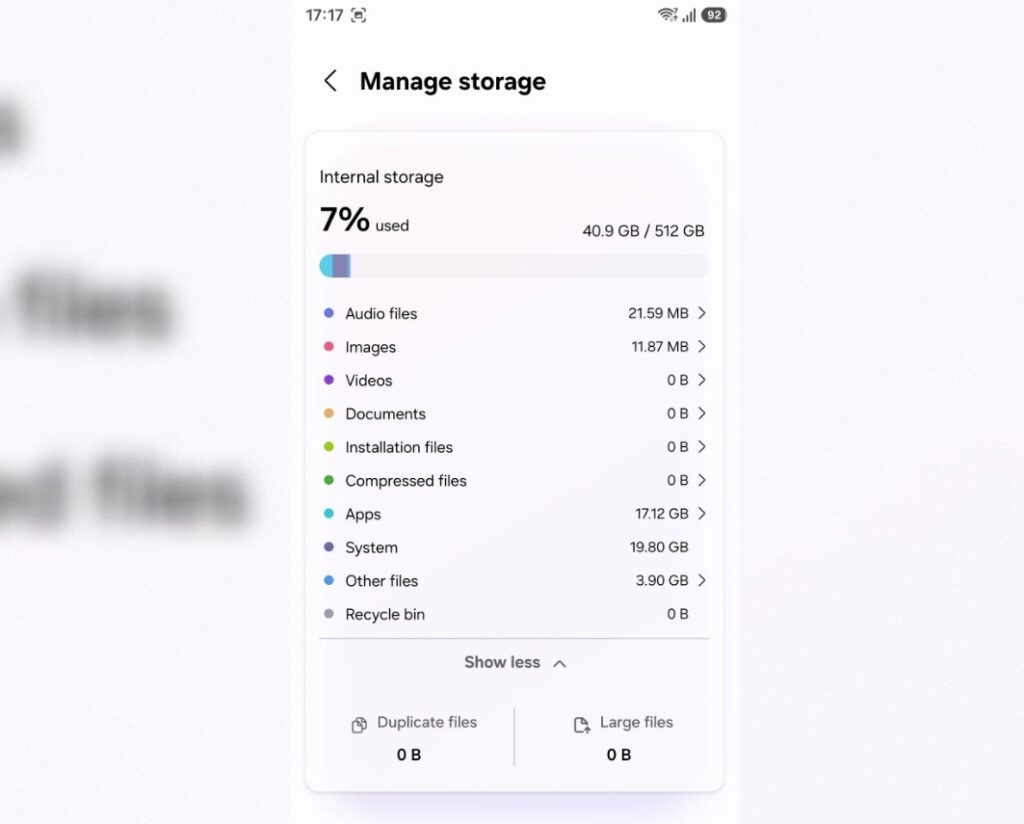 How Much Storage the Galaxy S26 Has. Together with built-in apps, the system weighs 40 GB. How Much Storage the Galaxy S26 Has. Together with built-in apps, the system weighs 40 GB. Photo.