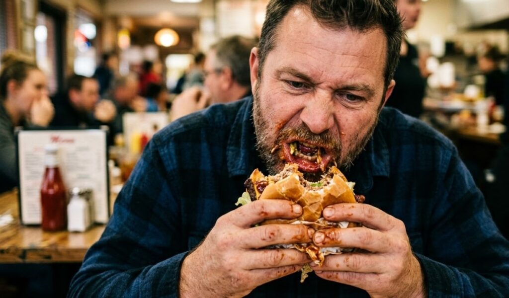 Hiccups often occur because a person eats too quickly.
