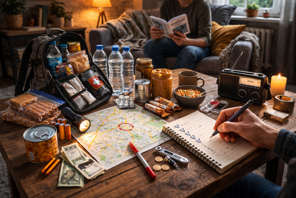 72-Hour Survival Kit — What You Need to Have at Home in Case of War. Finland, Sweden, Norway and EU countries directly recommend that citizens have a supply of food, water, and a clear action plan. 72-Hour Survival Kit — What You Need to Have at Home in Case of War. Finland, Sweden, Norway and EU countries directly recommend that citizens have a supply of food, water, and a clear action plan. Photo.