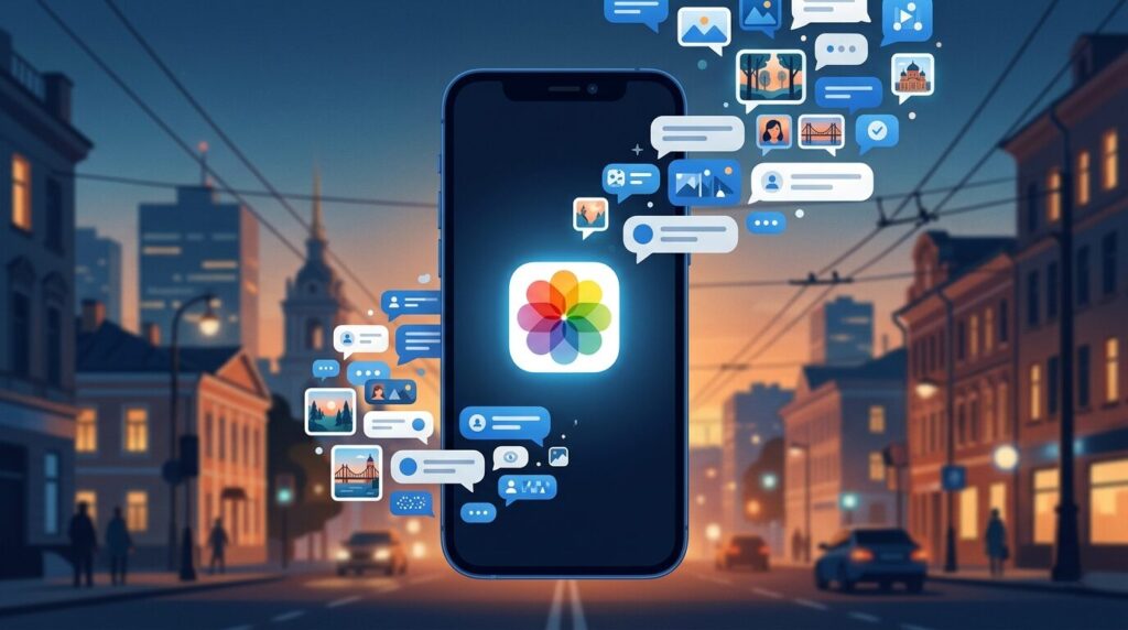 Did you know there's a messenger in your iPhone gallery? Photo.
