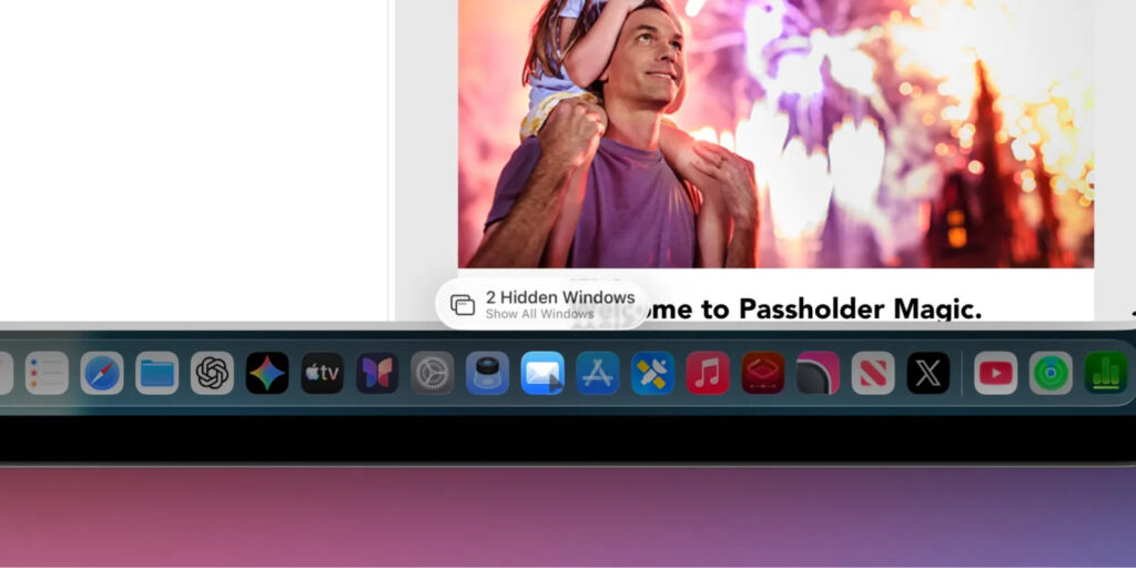 Hidden windows will now be shown in a separate notification. Image: 9to5mac.com