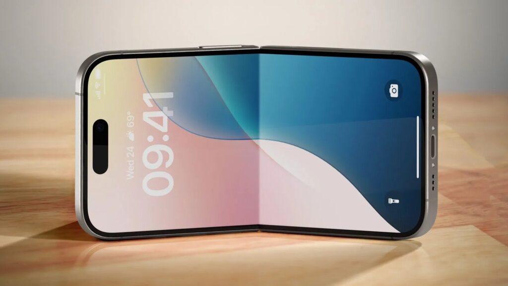 What the first foldable iPhone could have looked like. Would you buy an iPhone Flip? Image: macrumors.com. Photo.