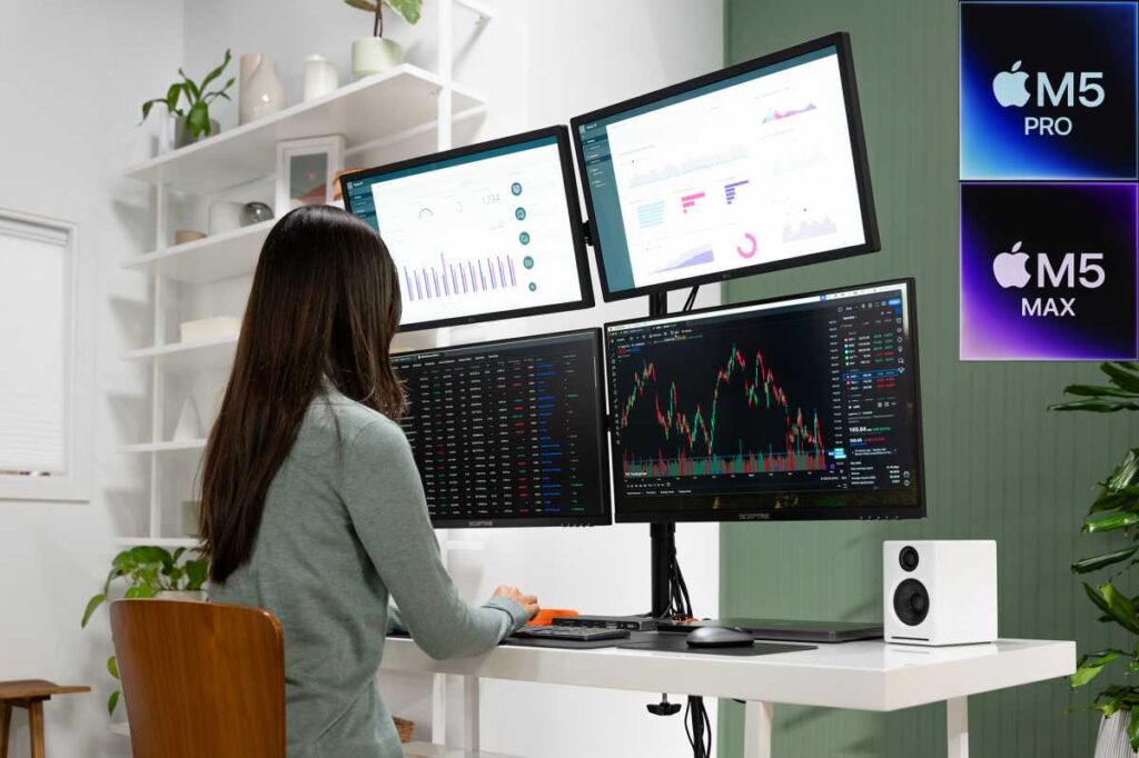 Set up something like this with your MacBook and work at full capacity. Image: macworld.com