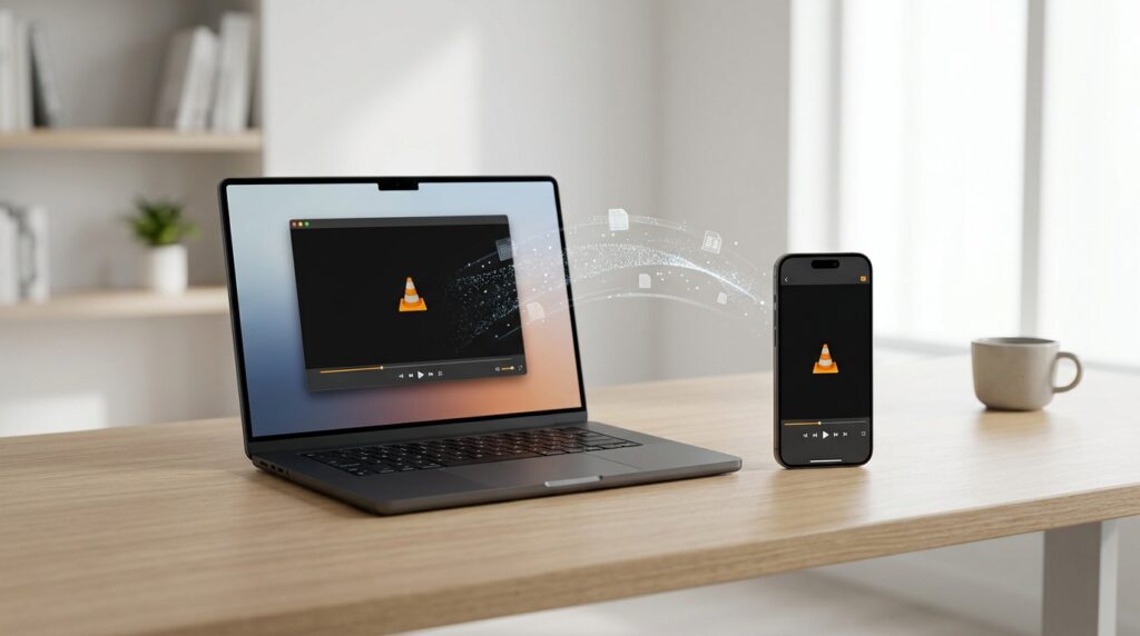 Transferring a movie from MacBook to iPhone via VLC over Wi-Fi