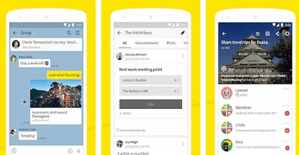 The interface is slightly different, but you can't say it's fundamentally different from other messengers.