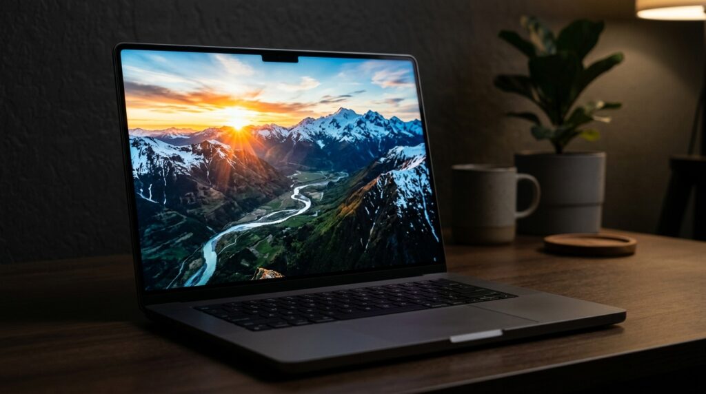 MacBook Pro Mini-LED display with HDR content