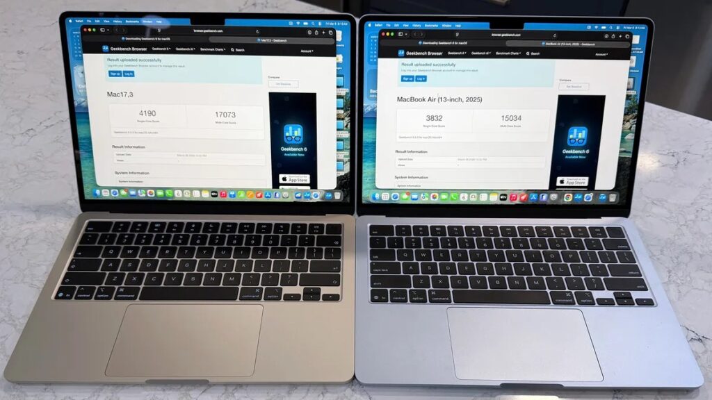 M5 Chip: What Apple's new processor can do. M5 version on the left. The laptop has become more powerful. Image: techradar.com. Photo.