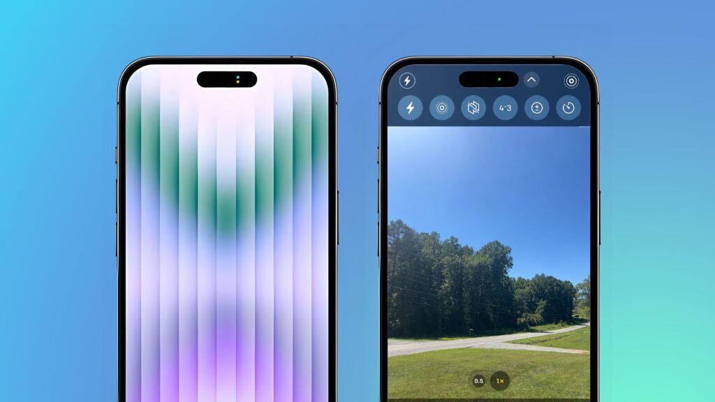 Along with the camera indicator, there's also a yellow microphone dot. Image: macrumors.com