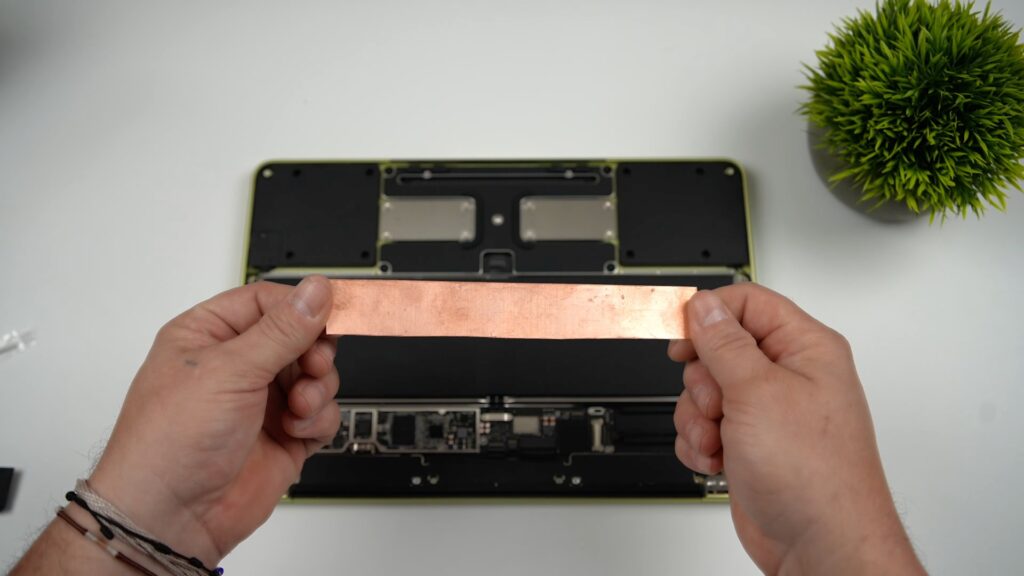 The plate had to be installed inside the case