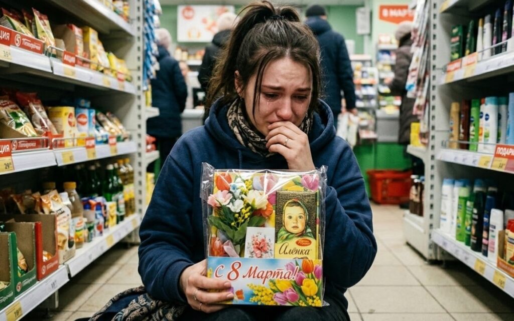 Наборы из супермаркета на 8 марта. Набор из супермаркета говорит о том, что мужчина даже не думал о подарке. A supermarket set shows that the man didn't even think about the gift
