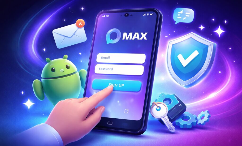 MAX Registration: Step-by-Step Guide for Android. Creating a MAX account and starting to use the mandatory messenger. Photo.
