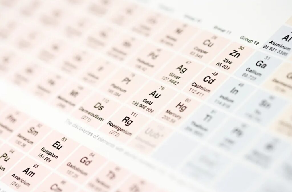 Gold and mercury, neighbors in the periodic table, owe their unusual properties to the same relativistic effect. Image source: Live Science