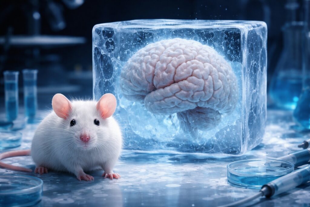 Scientists Revived a Frozen Mouse Brain. Could We Resurrect Humans in the Future? Scientists thawed a mouse brain and it turned out to be almost alive. Photo.