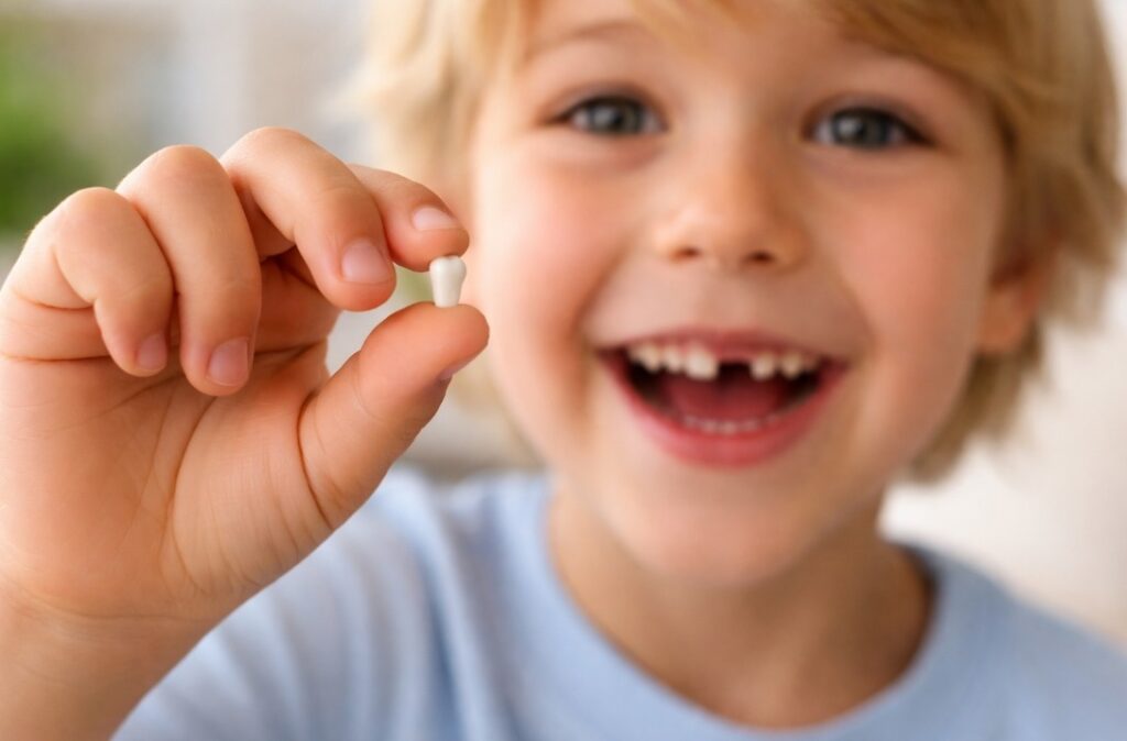 Why We Need Baby Teeth: An Answer That Will Surprise You. The first teeth usually appear in pairs — on the bottom or top. Parents will remember this moment for a long time, especially the sleepless nights before it. Why We Need Baby Teeth: An Answer That Will Surprise You. The first teeth usually appear in pairs — on the bottom or top. Parents will remember this moment for a long time, especially the sleepless nights before it.