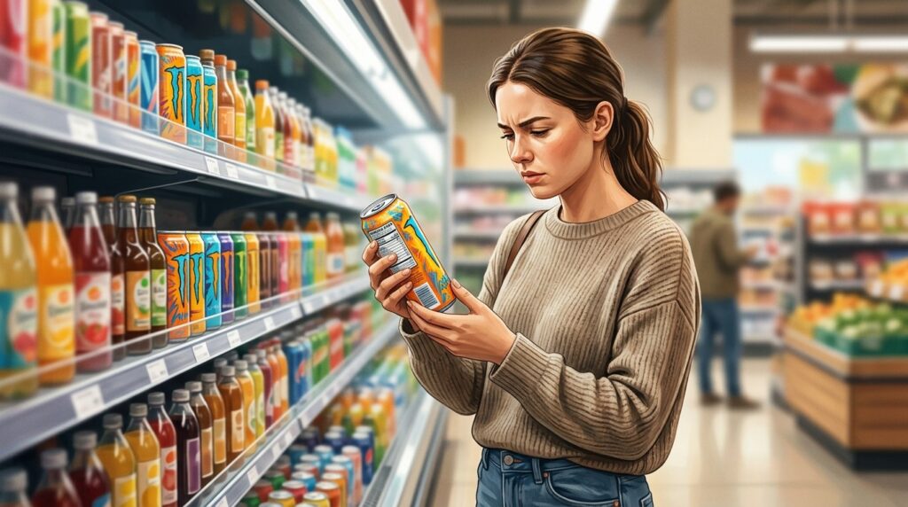 How Safe Are the New Energy Drinks. Before buying new stimulants, it's worth carefully studying the dosage on the label. Photo.