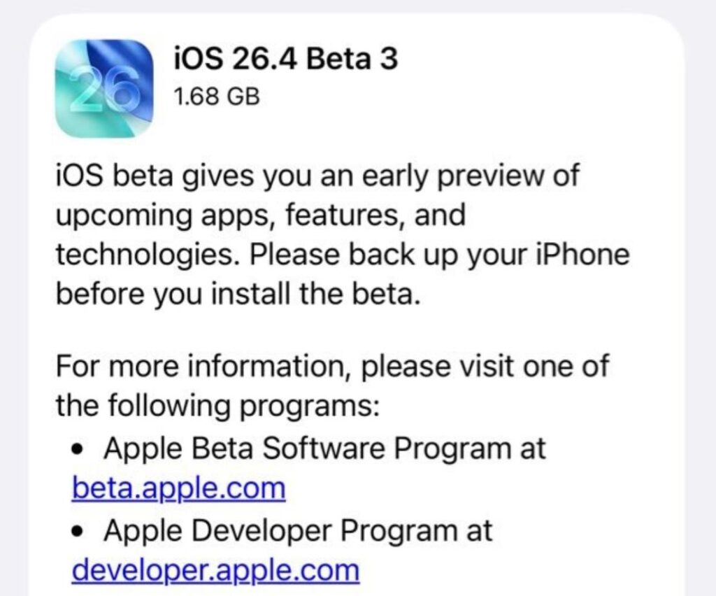 The new version is already available in iPhone settings
