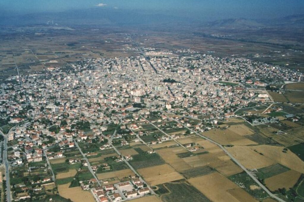 The Sunken Port of Ptolemais. The Greek city of Ptolemais today. Image source: wikimedia.org. Photo.