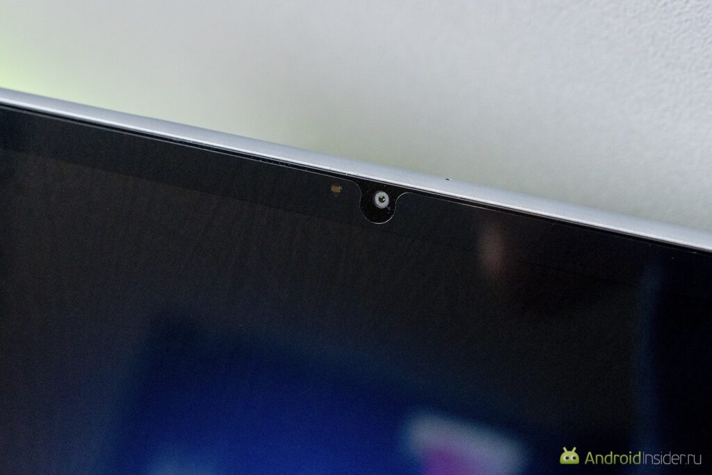 The front camera is positioned on the long side.