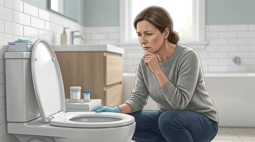 Unusual urine color is a reason to pay attention to your health. Photo.