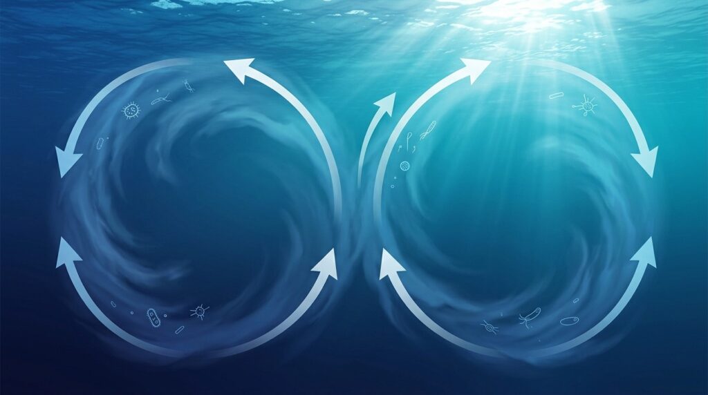 Ocean waters absorb solar heat, penetrating to depths of up to 2,000 meters