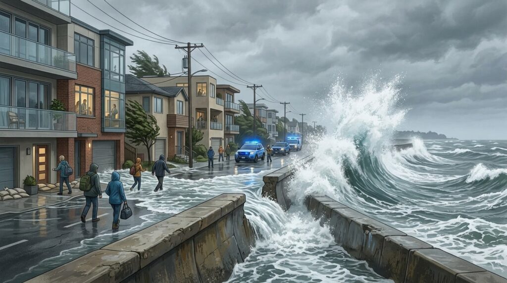 Coastal areas increasingly suffer from flooding due to rising sea levels