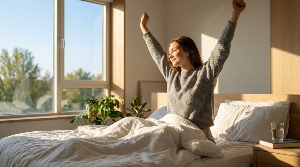 The feeling of alertness after waking may depend not only on hours of sleep but also on dream quality